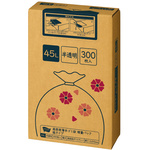 高密度薄手ゴミ袋　箱タイプ　４５Ｌ　３００枚