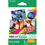 インクジェットペーパー　画彩　写真仕上げ　Ｖａｌｕｅ　Ｌ　２００枚　光沢　■お取り寄せ品