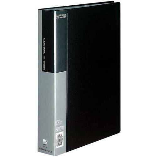 クリヤーブックベーシックＡ４縦８０ポケット黒１０冊