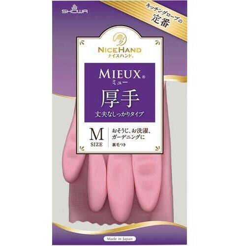 ナイスハンドミュー厚手　Ｍピンク　１双