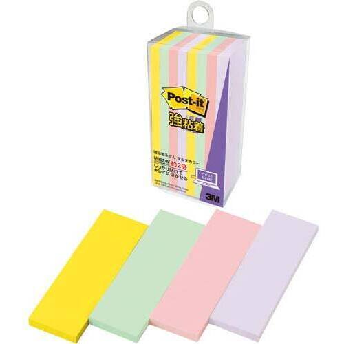 ポストイット強粘着マルチカラー５　７５×２５　８冊