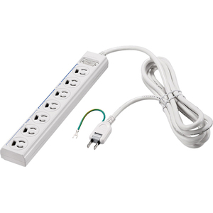 ３ピン式電源タップ　７個口　２ｍ　ホワイト　常時　通電スイッチ付　ＢＴＷＭＴＳＫＬ３７２０ＷＨ　■お取り寄せ品