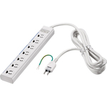 ３ピン式電源タップ　７個口　２ｍ　ホワイト　常時　通電スイッチ付　ＢＴＷＭＴＳＫＬ３７２０ＷＨ　■お取り寄せ品