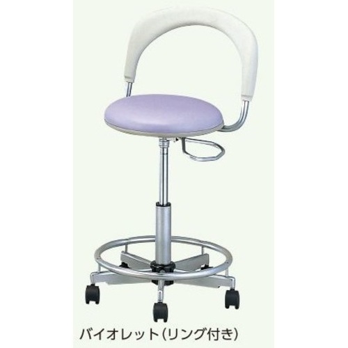 ナビチェアー２　ＮＶＣ２－ＳＲＶ　バイオレット　脚部リング付き　８－８２２１－０６