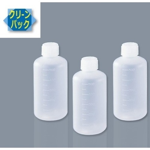 ＳＣＣアイボーイＰＥ細口瓶５００ｍＬ１０本入　（純水洗浄処理済み）　　７－２１０１－０３