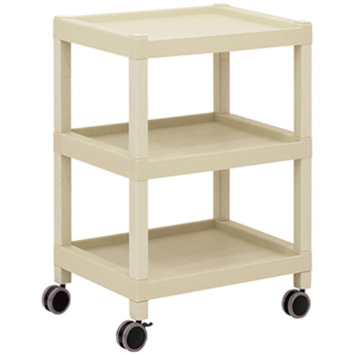モバイルカート（角柱タイプ）　３段　６００×４３５×８５０　ＭＣ４２　３－６４９８－０３