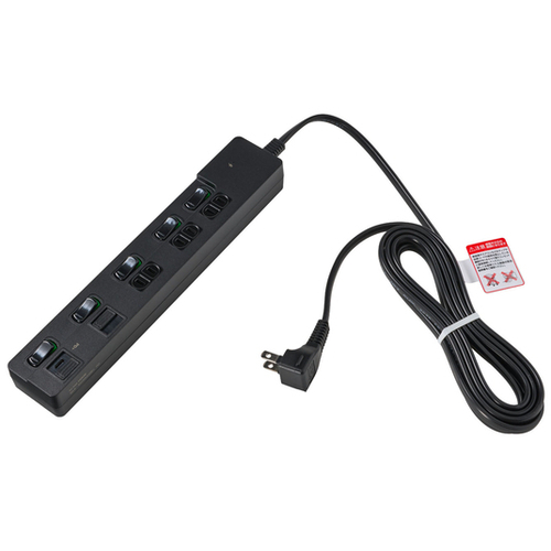 個別スイッチ付ＵＳＢタップ　３ｍ　ブラック　ＷＬＫ－３２２３ＳＵＣ（ＢＫ）　■お取り寄せ品