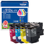 【ブラザー純正】インクカートリッジ　４色パック　ブラック　シアン　マゼンタ　イエロー　大容量　■お取り寄せ品