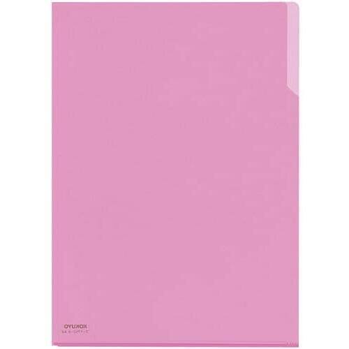 クリヤーホルダー１０　ＰＰ　Ａ４　ピンク×５冊　【お取り寄せ品】６営業日以内届