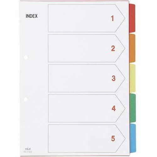カラーインデックスＰＰ　Ａ４　５山　５組