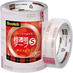 スコッチ　超透明テープＳ　２４ｍｍ幅５巻×５