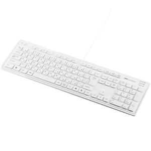 スリムキーボード（ホワイト）　■お取り寄せ品