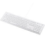 スリムキーボード（ホワイト）　■お取り寄せ品