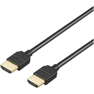 ＨｉｇｈＳｐｅｅｄ　ＨＤＭＩケーブル　やわらかタイプ　１ｍ　ブラック　ＢＨＤＹ１０ＢＫ　■お取り寄せ品