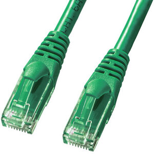 カテゴリ６Ａより線ＬＡＮケーブル（グリーン・３ｍ）　ＫＢ－Ｔ６ＡＹ－０３Ｇ　■お取り寄せ品