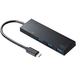 ＵＳＢ　Ｔｙｐｅ　Ｃ　ハブ（ブラック）　ＵＳＢ－３ＴＣＨ８ＢＫ　■お取り寄せ品