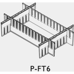 シャッターワゴン用　仕切板セット　深　Ｐ－ＦＴ６　８－４８１１－２２