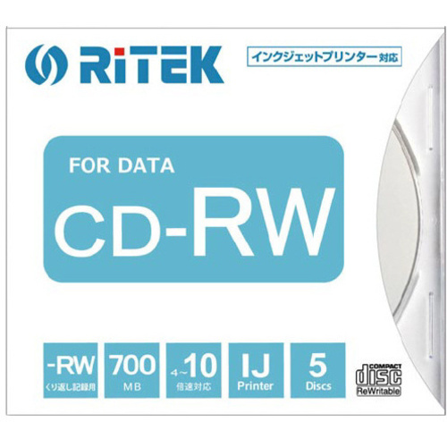 データ用ＣＤ－ＲＷ　１０倍速　７００ＭＢ