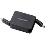 ＵＳＢ　Ｔｙｐｅ－Ｃケーブル／巻き取りタイプ／０．７ｍ／ブラック　ＭＰＡ－ＣＣＲＬＡ０７ＢＫ　■お取り寄せ品