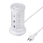 ＵＳＢ充電機能付きタワー型タップ　ホワイト　ＴＡＰ－Ｂ１１２Ｃ１Ａ２Ｗ　■お取り寄せ品
