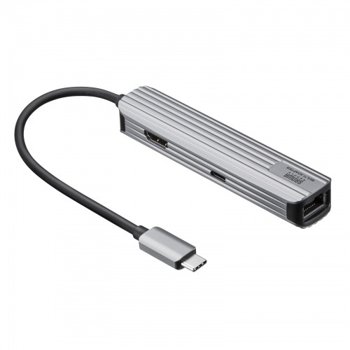 ＵＳＢ　Ｔｙｐｅ－Ｃマルチ変換アダプタ（ＨＤＭＩ＋ＬＡＮ付・ケーブル１５ｃｍ）　■お取り寄せ品