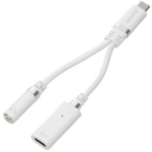 音声変換ケーブル／Ｔｙｐｅ－Ｃ　ｔｏ　３．５ｍｍステレオミニ／ホワイト　ＭＰＡ－Ｃ３５ＤＳＰＤＷＨ　■お取り寄せ品