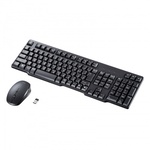静音マウス付きワイヤレスキーボード（ＵＳＢ　Ａ接続）　ＳＫＢ－ＷＬ４０ＡＳＥＴＢＫ　■お取り寄せ品
