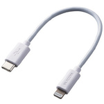 Ｃ－ライトニングケーブル／０．１ｍ／ホワイト