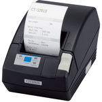 コンパクトラインサーマルプリンター（オートカッター付、ＵＳＢ、シリアルＩ／Ｆ、ブラック、ラベル対応）　■お取り寄せ品