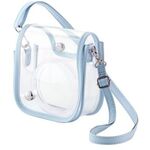 チェキアクセサリ／カメラケース／ｍｉｎｉ１２用／カラフル／ストラップ付属／ブルー　■お取り寄せ品