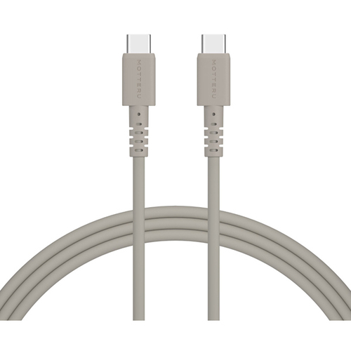 シリコンケーブル　ＵＳＢ－Ｃ　－　ＵＳＢ－Ｃ　２ｍ　ラテグレージュ　ＭＯＴ－ＳＣＢＣＣＧ２００－ＧＹ　■お取り寄せ品