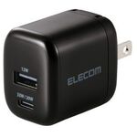 ＡＣ充電器／スマホ・タブレット用／ＵＳＢ　ＰＤ／３３Ｗ／ＵＳＢ－Ｃ／ＵＳＢ－Ａ／スイングプラグ／ブラック　■お取り寄せ品