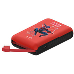 ＢｏｏｓｔＣｈａｒｇｅ　２０Ｗ　ケーブル内蔵　モバイルバッテリー　１００００ｍＡｈ　スパイダーマン　■お取り寄せ品