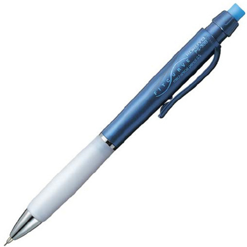 フィットカーブシャープペンシル　０．５ｍｍ　青