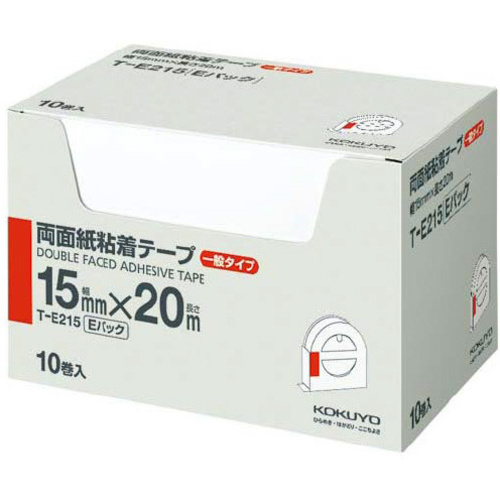 両面紙粘着テープ（お徳用　Ｅパック）１０巻入