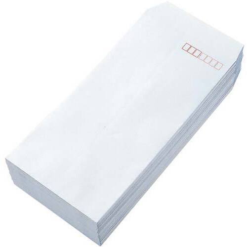 地紋入ケント封筒　テープ付　長３　１００枚入&times;１０