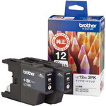 純正インク　ＬＣ１２ＢＫ－２ＰＫ　黒２個&times;２