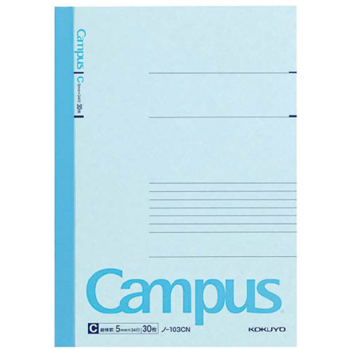 キャンパスノート　Ａ５　Ｃ罫５ｍｍ　３０枚