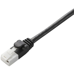 ＥＵ　ＲｏＨＳ指令準拠　ツメ折れ防止ＬＡＮケーブル（Ｃａｔ６）／３．０ｍ／ブラック　■お取り寄せ品