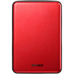 ＵＳＢ３．１（Ｇｅｎ．１）対応　アルミ素材＆薄型ポータブルＨＤＤ　１ＴＢ　レッド　■お取り寄せ品