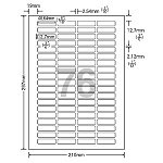 ＯＡマルチタック　Ａ４　７６面　Ｗ４０．６４㎜×Ｈ１２．７㎜