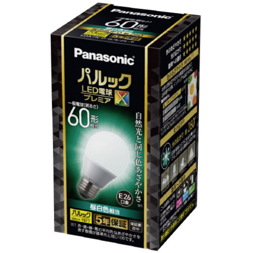 ＬＥＤ電球プレミアＸ　Ｅ２６　全方向６０形　昼白色