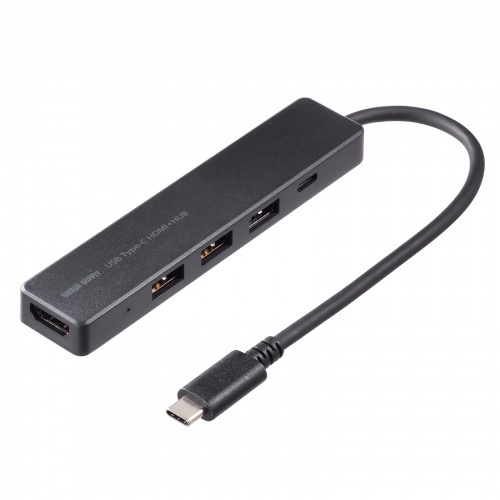 ＨＤＭＩポート付　ＵＳＢ　Ｔｙｐｅ－Ｃハブ　ＵＳＢ－５ＴＣＨ１５ＢＫ　■２営業日内届