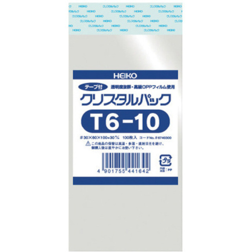 クリスタルパック　Ｔ　６－１０　１００枚