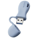 ＵＳＢメモリ　３２ＧＢ　キャップ一体型式　ブルー