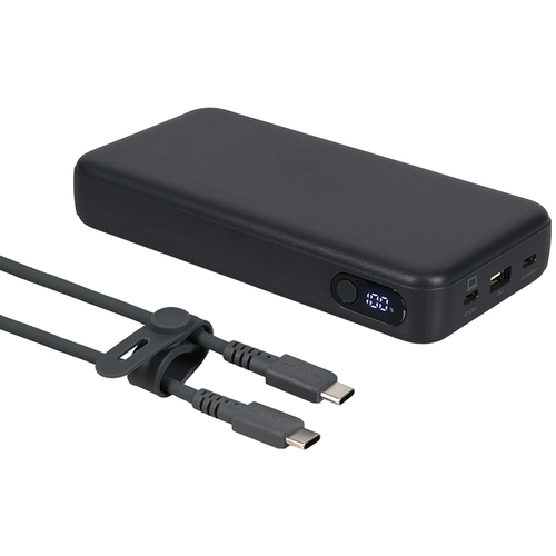 ＭＯＴＴＥＲＵ　モバイルバッテリー　２５０００ｍＡｈ　スモーキーブラック　ＭＯＴ－ＭＢ２５００１－ＢＫ　■お取り寄せ品