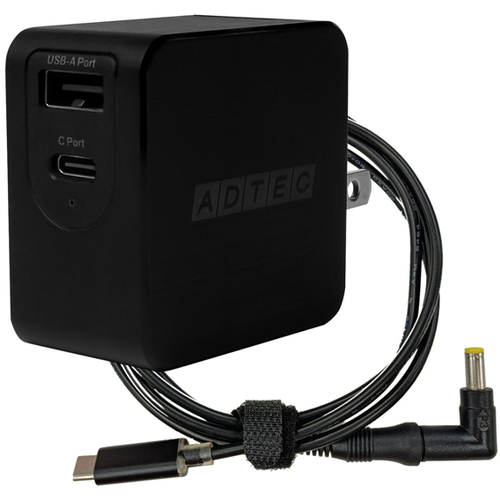 ＰＤ対応　ＧａＮ　ＡＣ充電器／６５Ｗ／ＢＫ＆Ｐａｎａケーブルセット　ＡＰＤ－Ａ０６５ＡＣ－ｗＰ３－ＢＫ　■お取り寄せ品