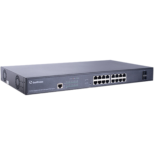 １０／１００Ｍ／１０００　ＰｏＥ＋　１６ポートマネージメントスイッチ　ＧＶ－ＡＰＯＥ１６１１－Ｖ２Ｔ３　■お取り寄せ品