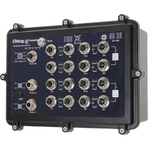 鉄道向け１６ポート管理型ＰｏＥイーサネットスイッチ　ＩＰ５４準拠　防水　ウォールマウント取付可能　■お取り寄せ品