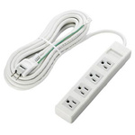 ＯＡタップ３ピン対応　４個口　５ｍ